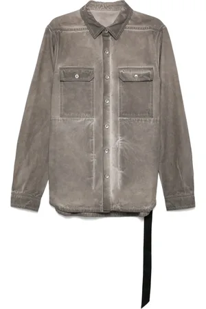 Rick Owens Giacca-camicia in cotone biologico