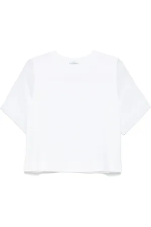 PESERICO SIGN T-shirt con dettagli in organza