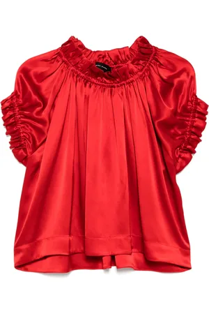 Simone Rocha Top con orli arricciati