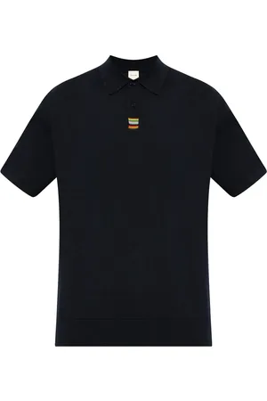 Paul Smith Polo in cotone biologico con applicazioni logo