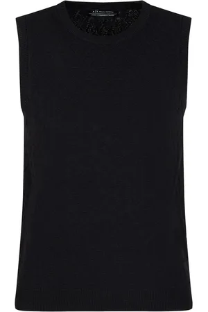 Armani Exchange Canotta con monogramma jacquard
