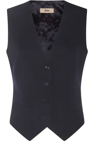 HERNO Gilet con logo jacquard