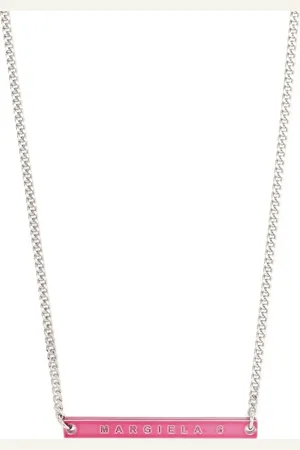 Maison Margiela Collana con logo inciso