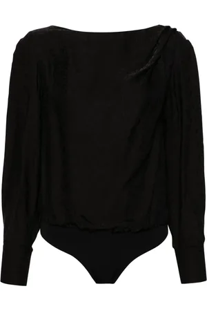 Elisabetta Franchi Body con dettaglio collana ed effetto jacquard