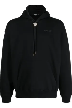 VERSACE Felpa con applicazione Medusa e cappuccio