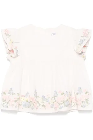 Tartine Et Chocolat Blusa e pantaloncini con ricamo