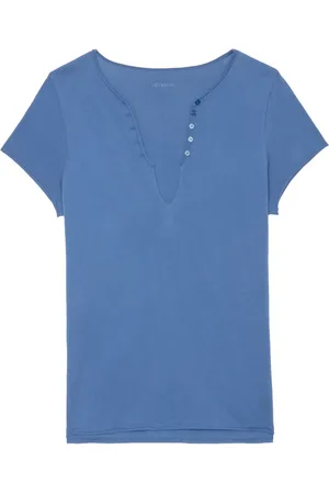 Zadig & Voltaire T-shirt con scollo profondo a V
