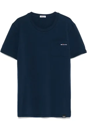 Kiton T-shirt con logo ricamato