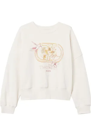 Twin-Set Felpa con stampa Hummingbird