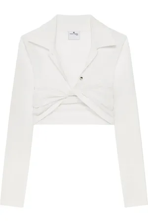 Courrèges Top con dettaglio attorcigliato