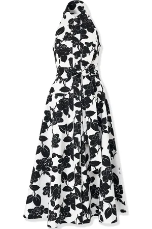 Carolina Herrera Abito midi con scollo all