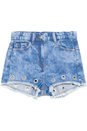 MONNALISA Shorts denim con occhielli