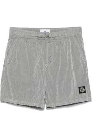 Stone Island Shorts con effetto increspato