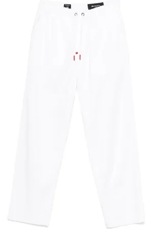 Kiton Pantaloni con applicazione logo