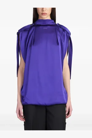 OFF-WHITE Blusa con ricamo logo