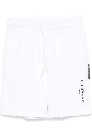 John Richmond Shorts con logo gommato