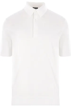 Ermenegildo Zegna Polo in cotone con ricamo logo