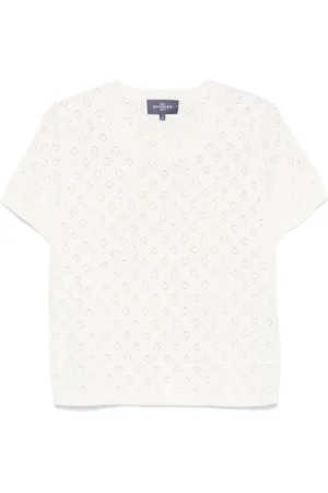 ERIC BOMPARD T-shirt con lavorazione pointelle