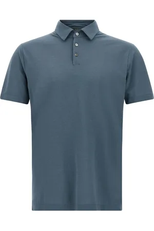 ZANONE Polo in cotone con ricamo logo