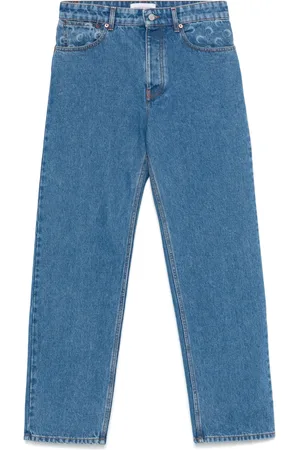 Marine Serre Jeans dritti Moon laser