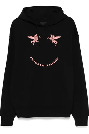 Givenchy Felpa in pile con ricamo e cappuccio