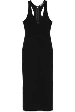 DAVID KOMA Abito lungo con logo DK