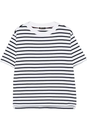 Loro Piana T-shirt in cotone a righe