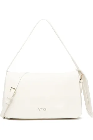 V°73 Borsa a spalla con placca logo