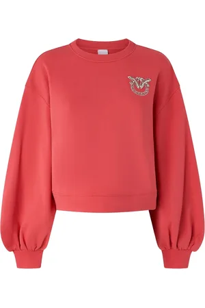 Pinko Felpa con ricamo Love Birds