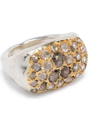 ROSA MARIA Anello Nashka in sterling e oro giallo con diamanti
