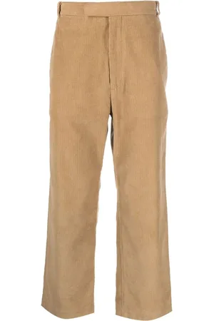 Thom Browne Pantaloni crop a coste