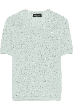 Roberto Collina T-shirt con paillettes