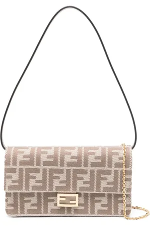 Fendi Borsa a spalla FF jacquard