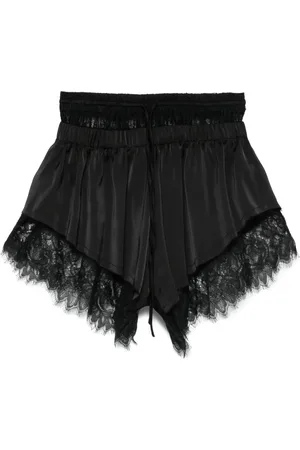Atu Body Couture X Rue Ra Shorts con finiture in pizzo a fiori