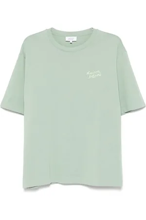 Maison Kitsuné T-shirt con logo ricamato