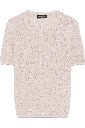 Roberto Collina T-shirt con paillettes