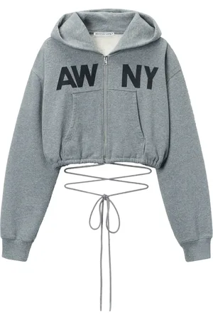Alexander Wang Felpa con stampa grafica e cappuccio