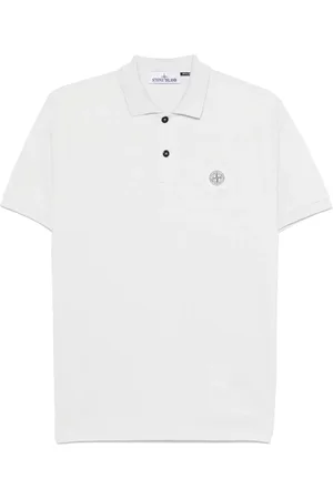Stone Island Polo con applicazione Compass
