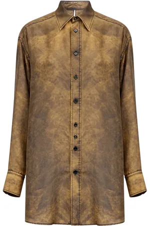 Maison Margiela Camicia con fantasia tie dye