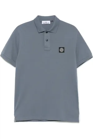 Stone Island Polo con applicazione Compass