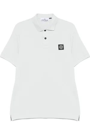 Stone Island Polo con applicazione Compass