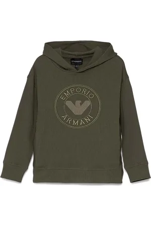 Emporio Armani Felpa con cappuccio e logo