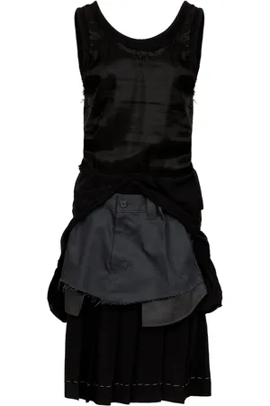 Maison Margiela Abito midi con design a strati