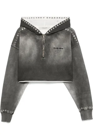 Golden Goose Felpa crop effetto spray