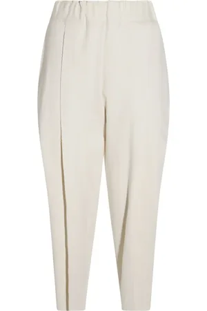 Issey Miyake Pantaloni affusolati con pieghe