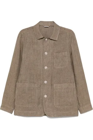 HUGO BOSS Giacca-camicia in lino