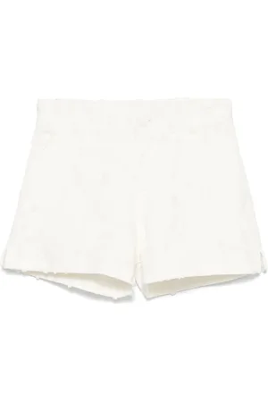 MISS GRANT Shorts denim con effetto vissuto