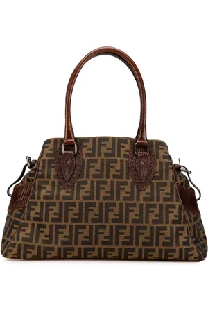 Fendi Borsa a mano Etniko in tela con motivo Zucca 2000-2010
