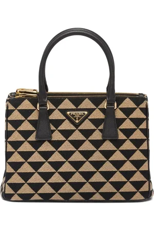 Prada Borsa tote Galleria con motivo geometrico jacquard