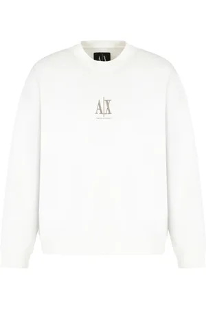 Armani Exchange Felpa con logo ricamato